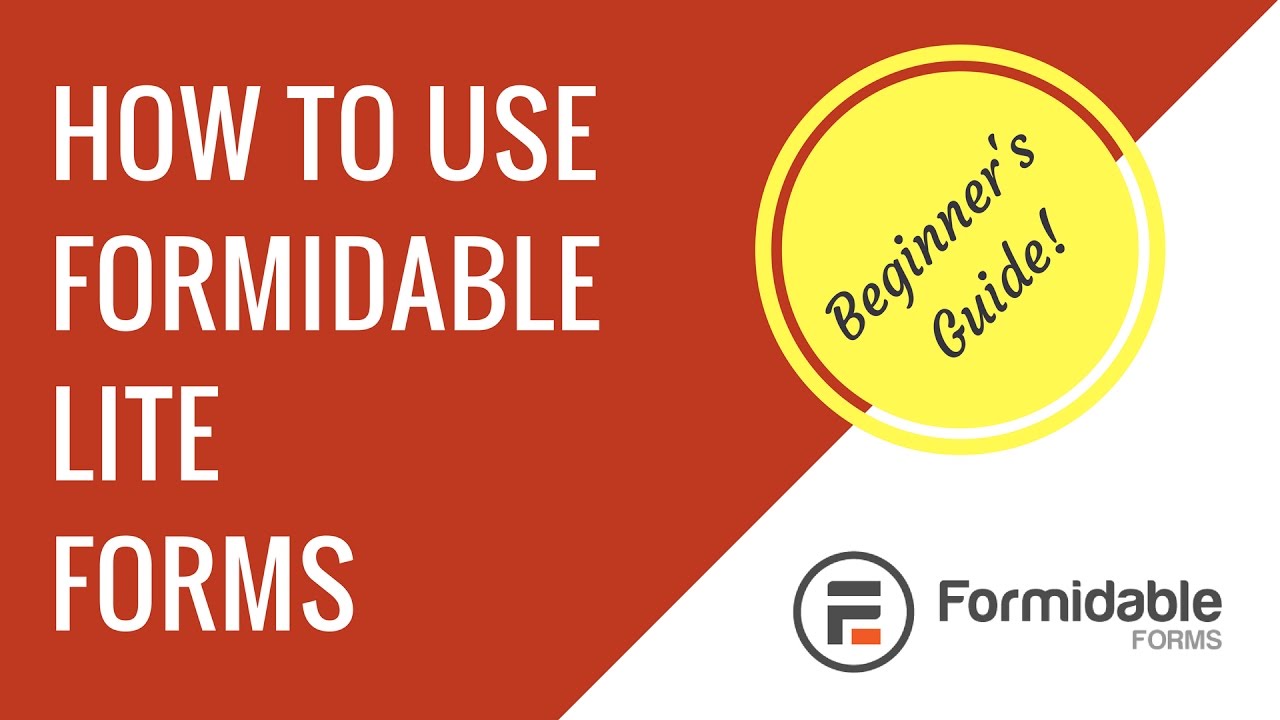 How to make a contact form with Formidable Forms Lite in WordPress | Beginner's guide