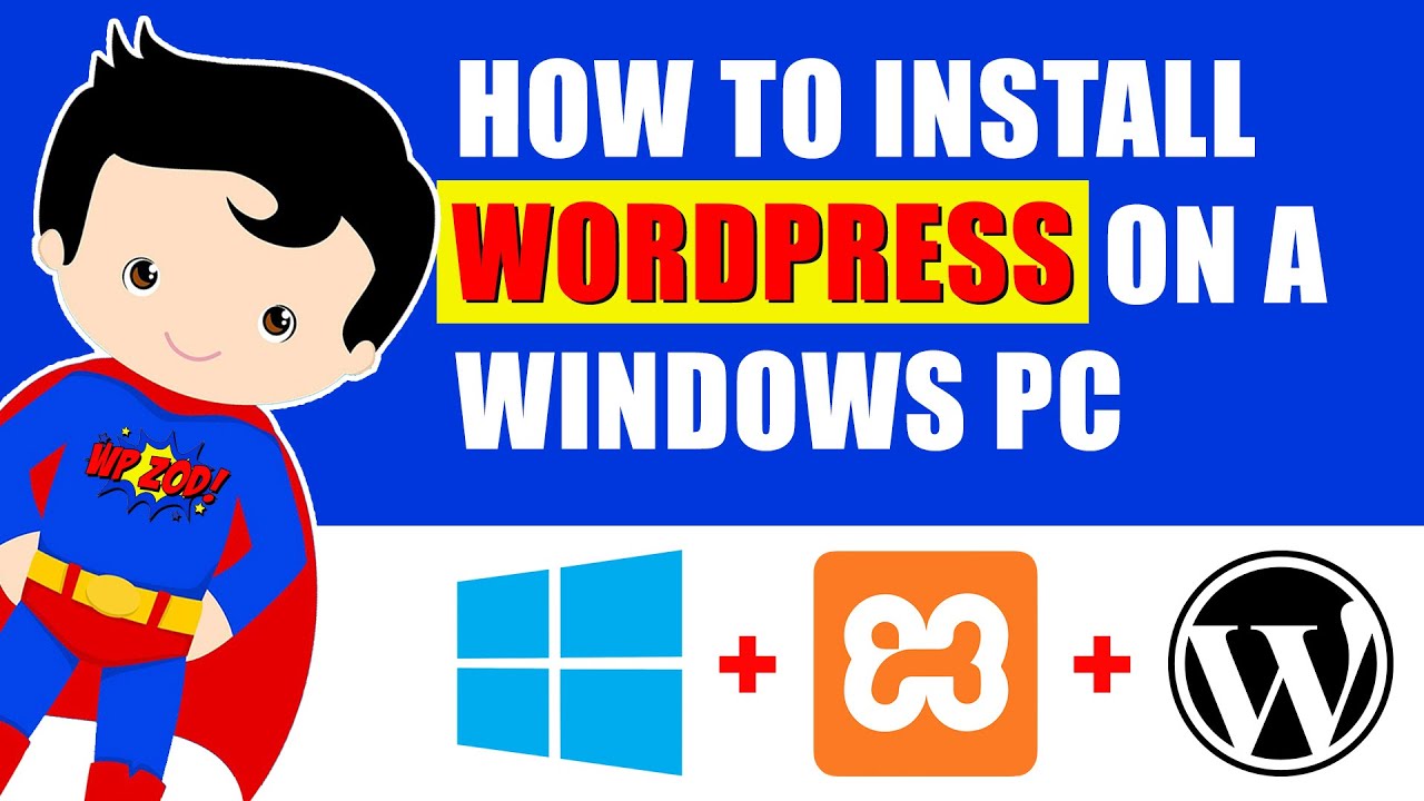 How to set up a Wordpress website with XAMPP on Windows 10 2020 | Wordpress for Beginners | #1