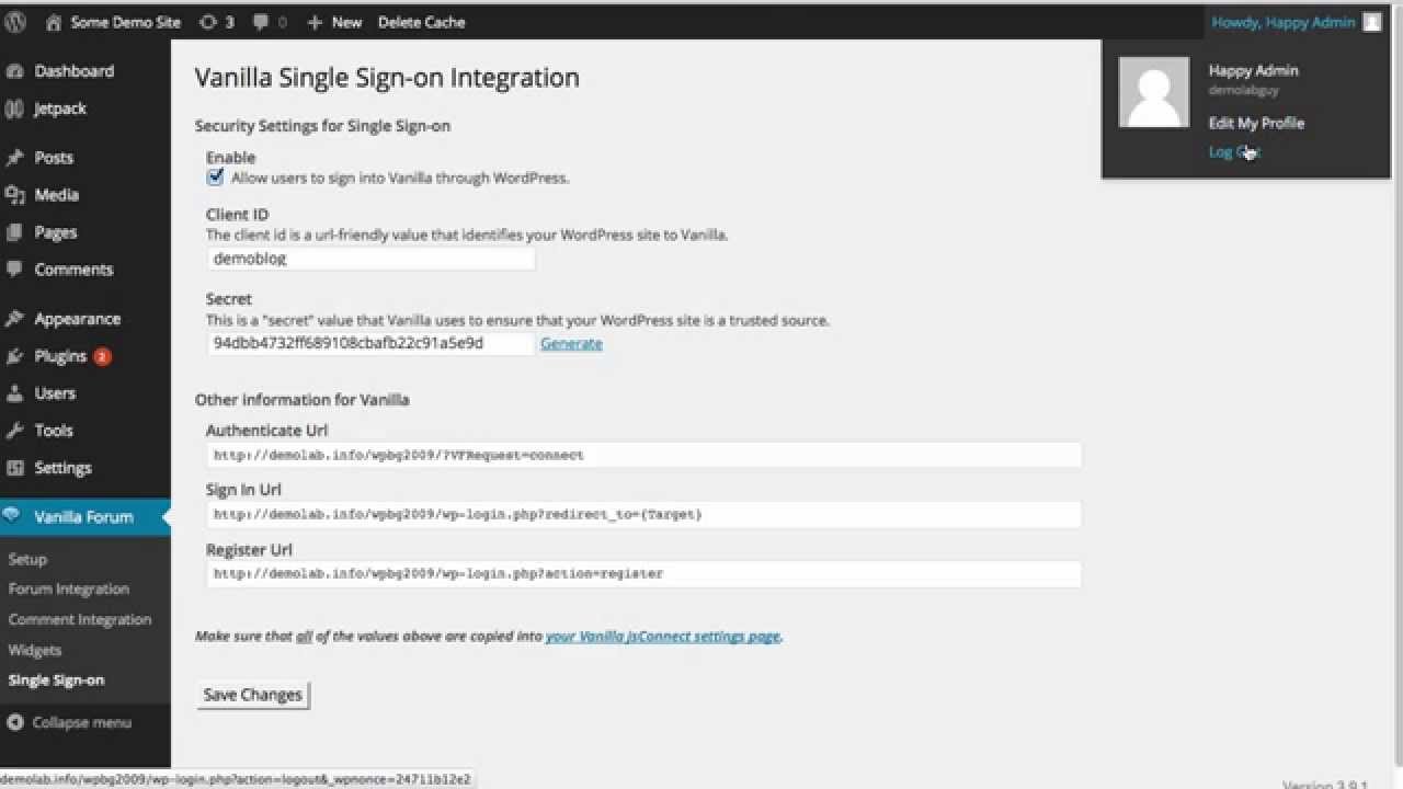 Setting Up Vanilla Forums Single Sign On (SSO) With WordPress