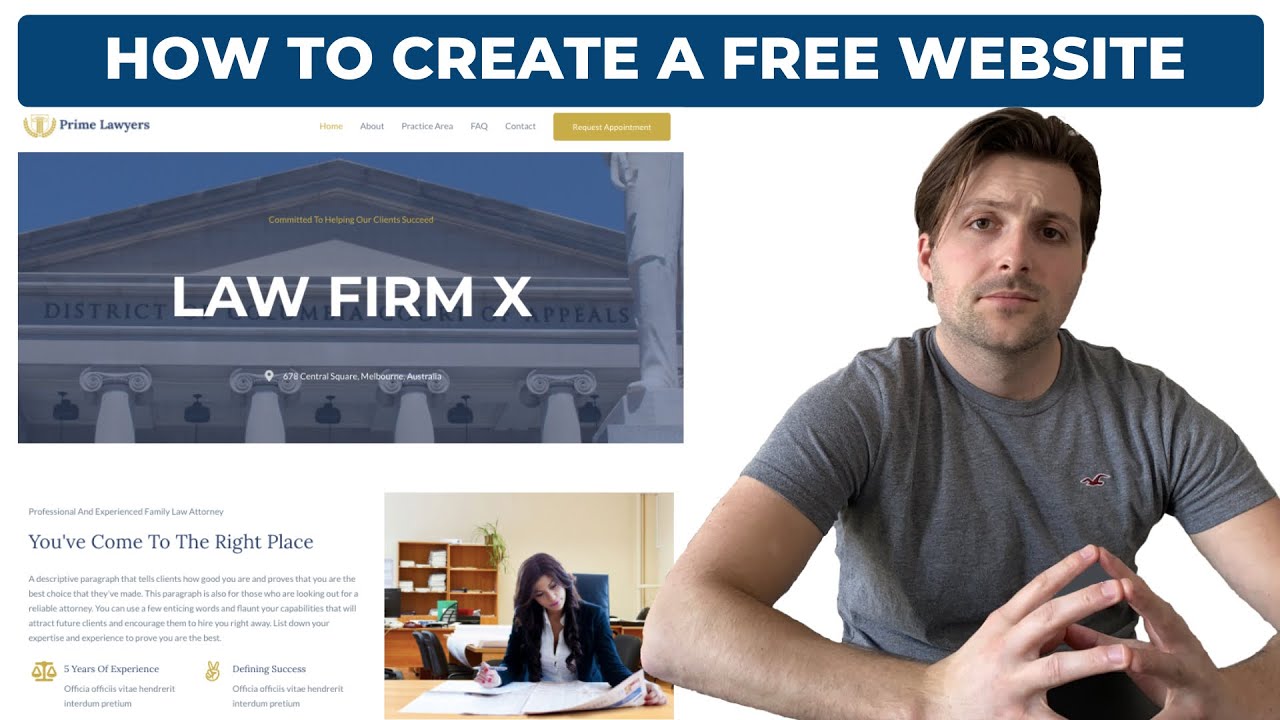 How To Create A Free WordPress Website For Lawyers (2020) | [From Scratch]