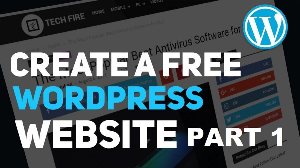 create free website wordpress tutorial