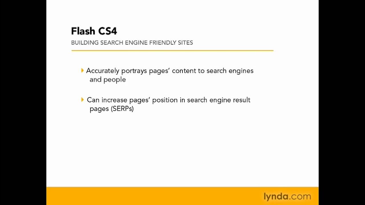 Flash Professional: Understanding search engine optimization | lynda.com