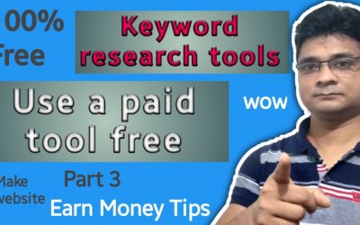 search engine optimization tips – Keyword research free tools from paid | Keyword research tools tips | Website Learn and Earn Part- 3