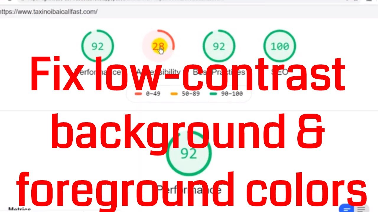 [SEO Tips]1.Background and foreground colors do not have a sufficient contrast ratio