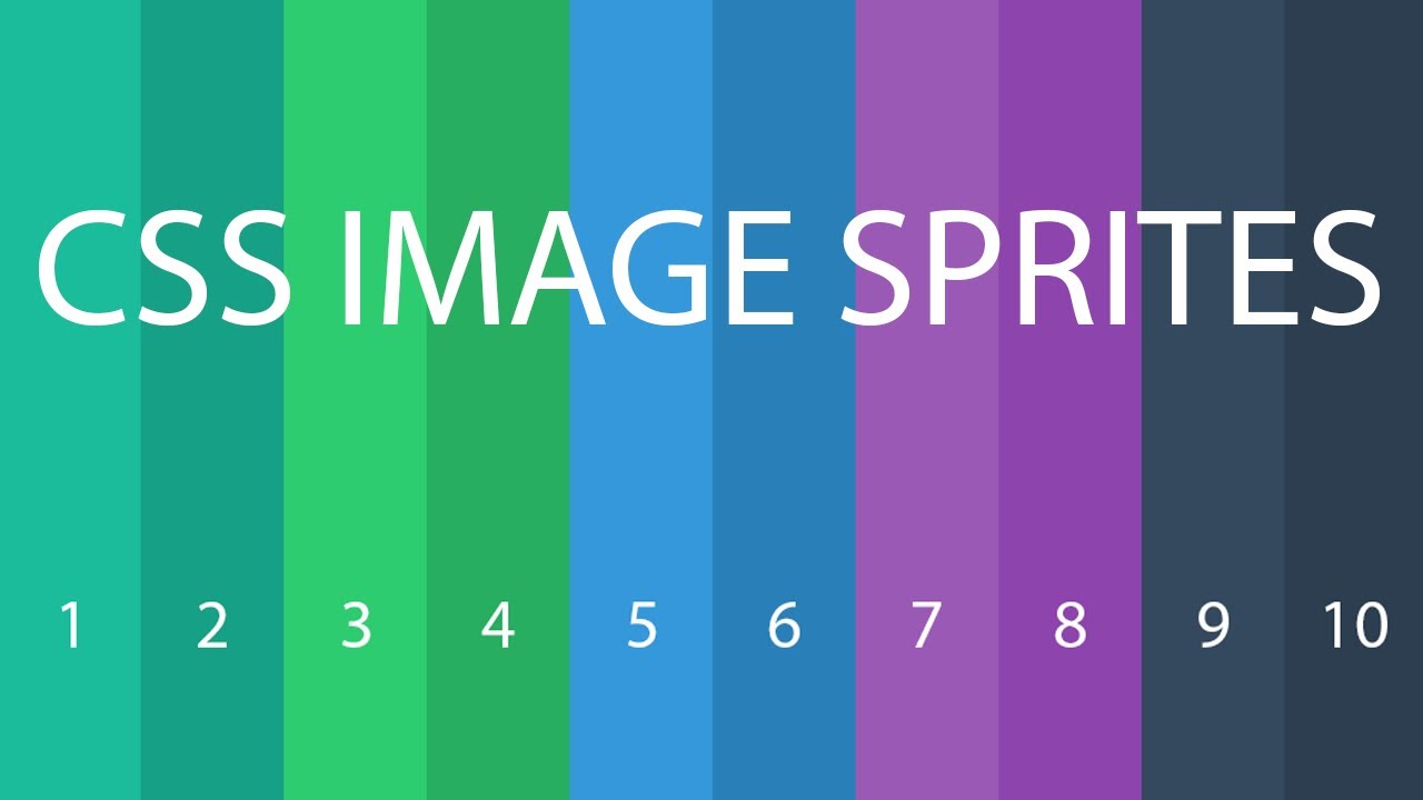 Learn how to use and make image sprites in under 7mins