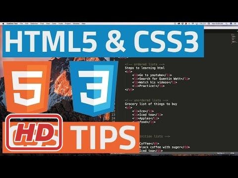 [HTML5 and CSS3 Tutorial] HTML5 and CSS3 beginner tutorial 14 - CSS tips