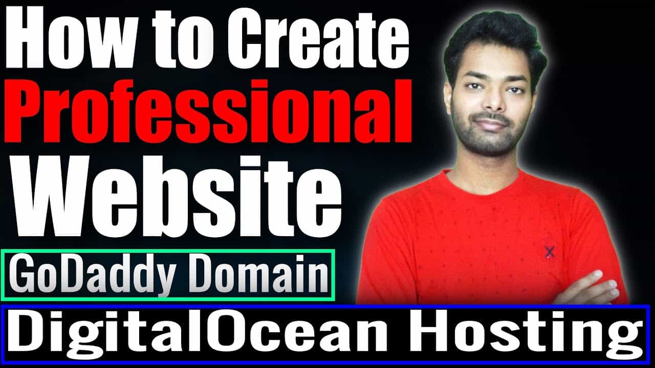 How to create a professional website | Host website on DigitalOcean | Buy GoDaddy & Bigrock  Domain