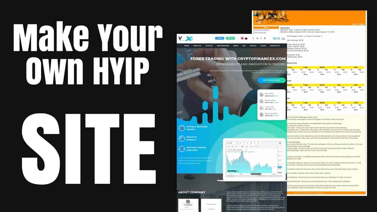 How To Make An HYIP Site | Build Your Own HYIP Site | HYIP Scrip For Sale | HYIP Site Tutorial