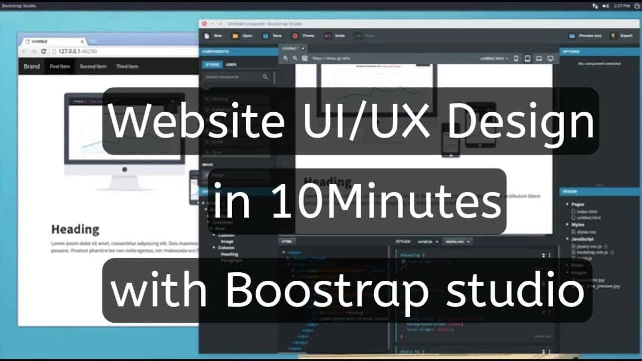 Create a Professional website within 10Minutes | Boostrap studio tutorial