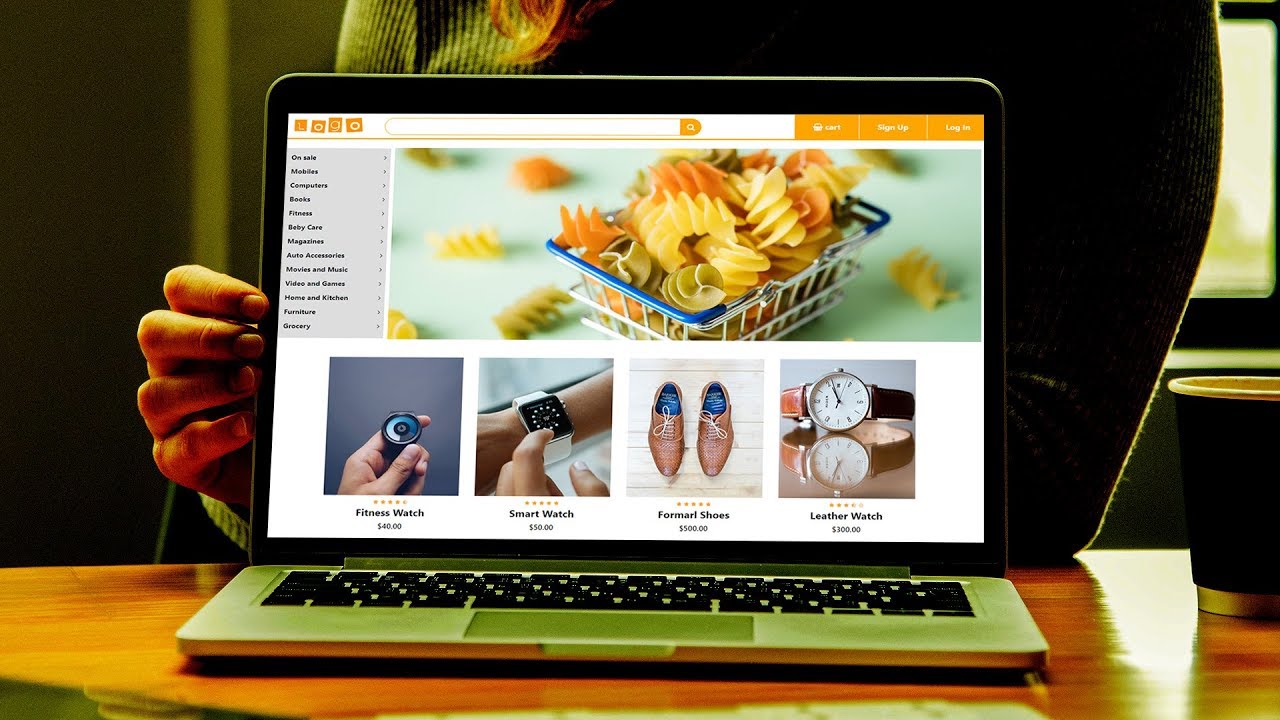How To Make ECommerce Website Using HTML CSS And Bootstrap Step By Step
