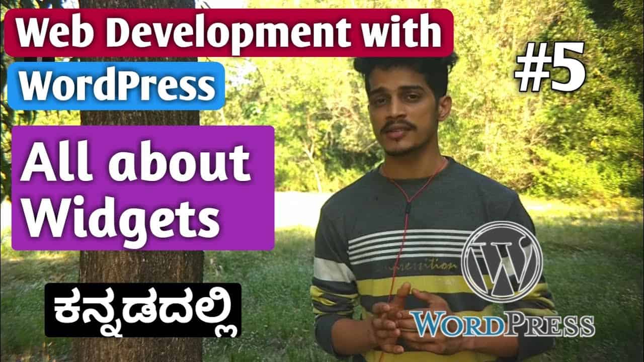 [Kannada]Tutorial 5:  All about Widgets | Web Development with WordPress 2020 | Kirik Tech