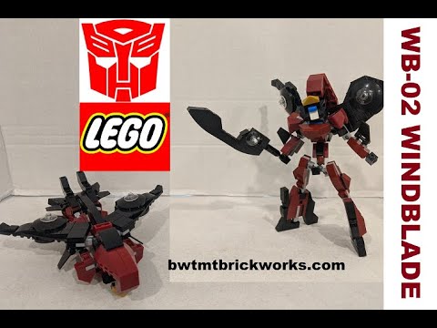 Lego Transformers WB-02 Windblade by BWTMT Brickworks