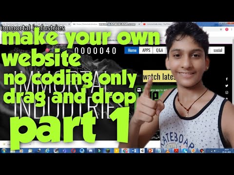 Make your own website ll how to make a website ll (part 1)