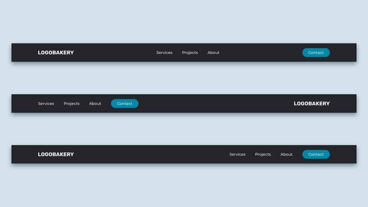 how to make navbar html css