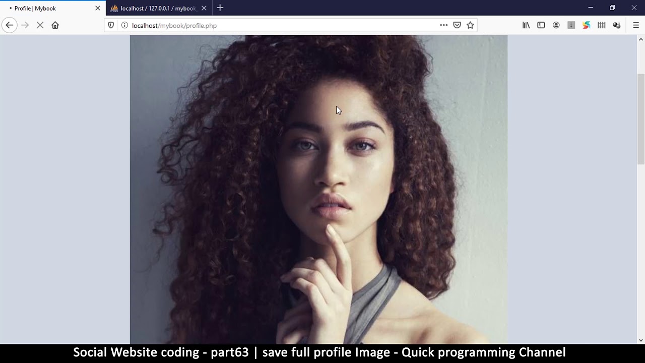 Social Website from scratch - Part 63 - Save full profile Image | OOP PHP with MYSQL Database