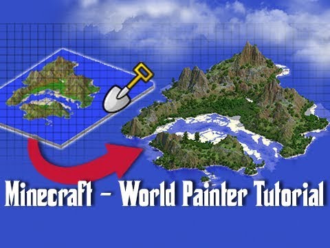 World Painter TUTORIAL - How To Create Custom Minecraft Maps!