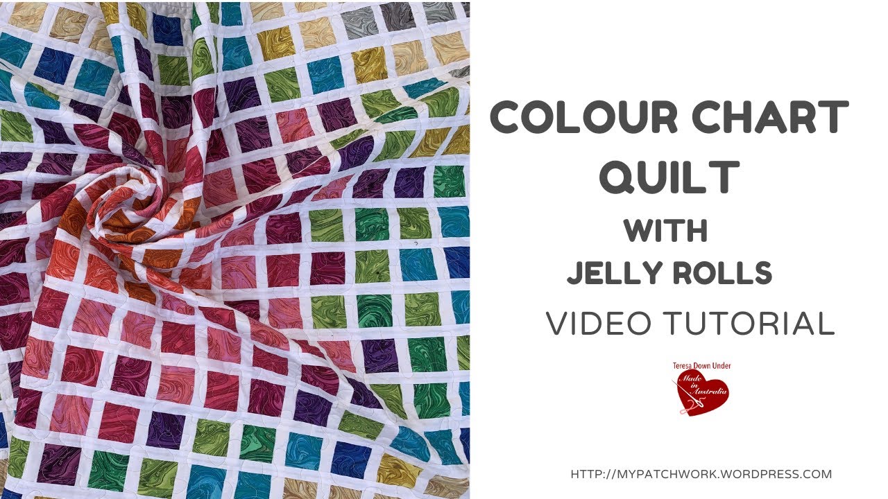 Colour chart quilt - video tutorial