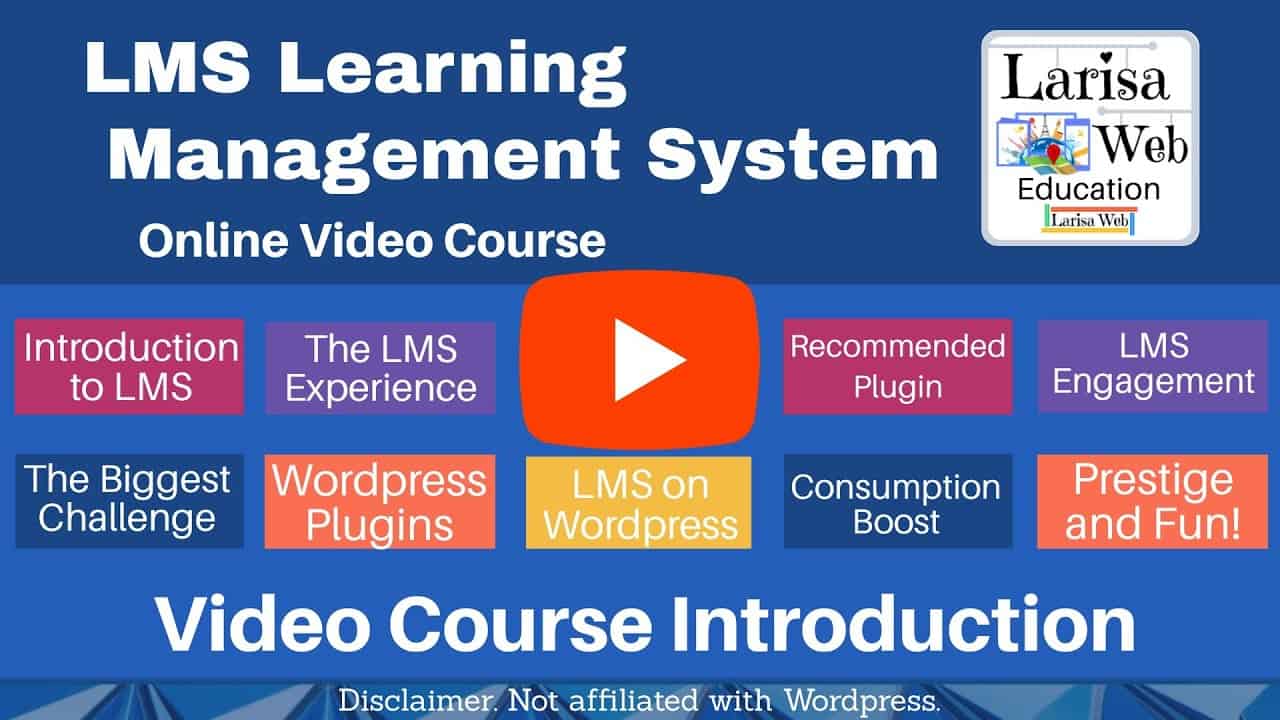 LMS Learning Management System Wordpress Video Tutorial