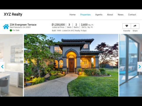 How to Build a Real Estate Property Detail Web Page - HTML5, CSS3, JavaScript Tutorial!