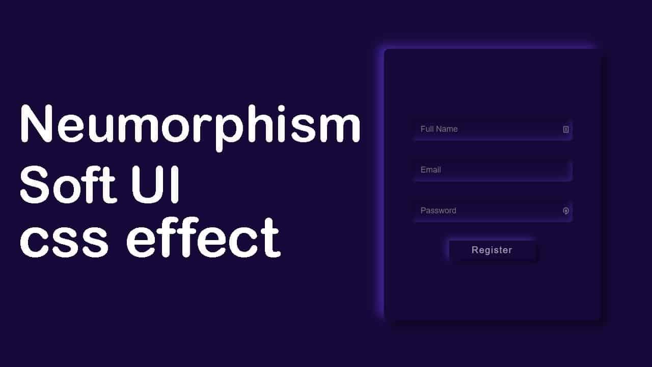 Soft UI Neumorphism Form With CSS | Neumorphism CSS Effect | Web Cifar 2020