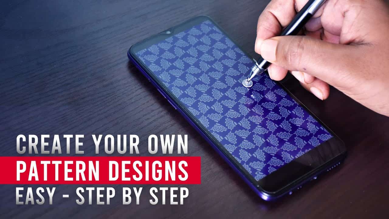 How to create your own pattern designs Easy (Mobile) infinite painter tutorial - CG Guru