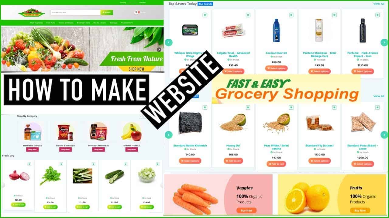 How to Make a Website? || eCommerce Website || Grocery Store Apps By Capital Tech