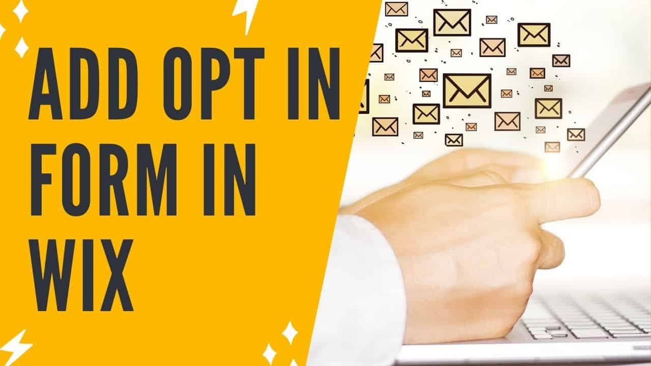 ADDING AN EMAIL OPT IN FORM IN WIX