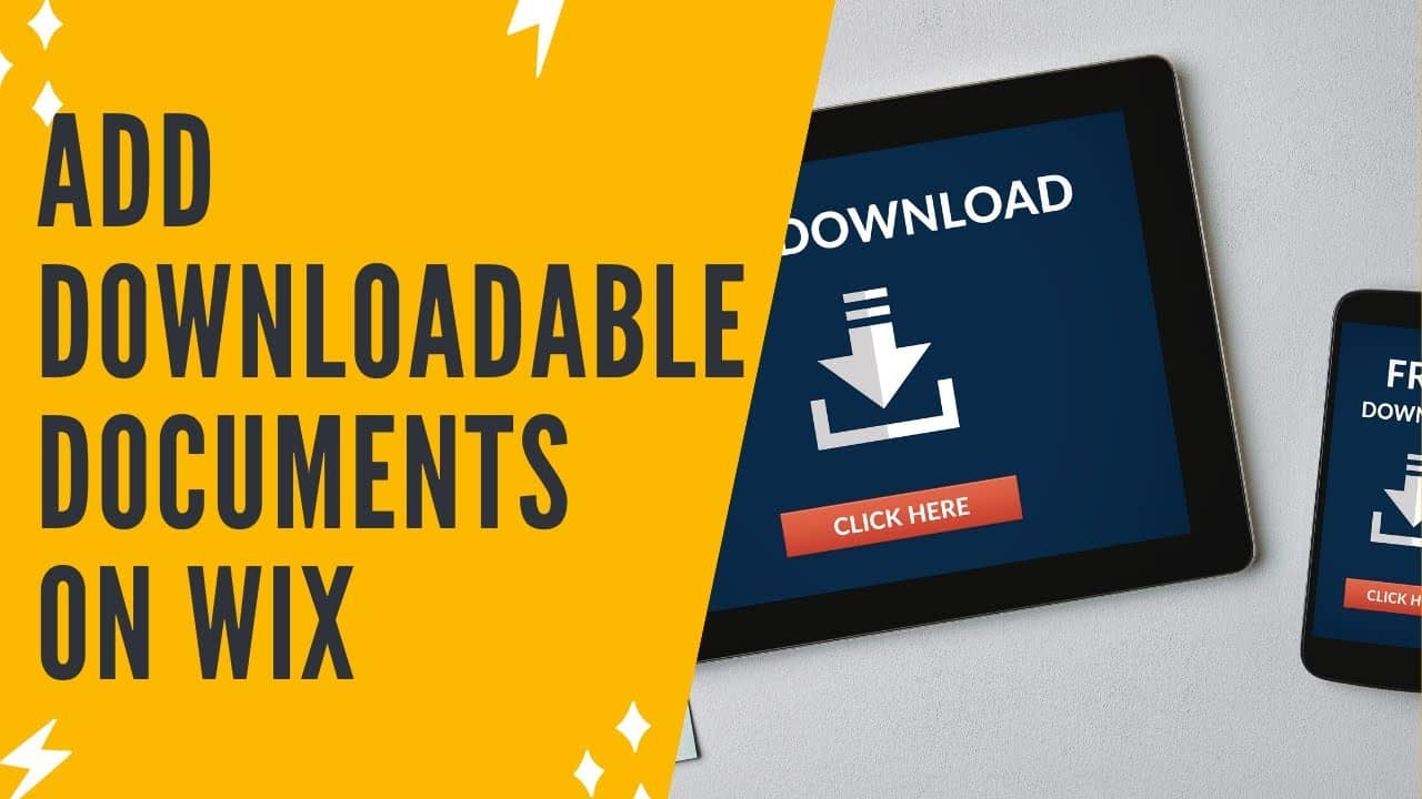 ADDING DOWNLOADABLE DOCUMENTS ON WIX