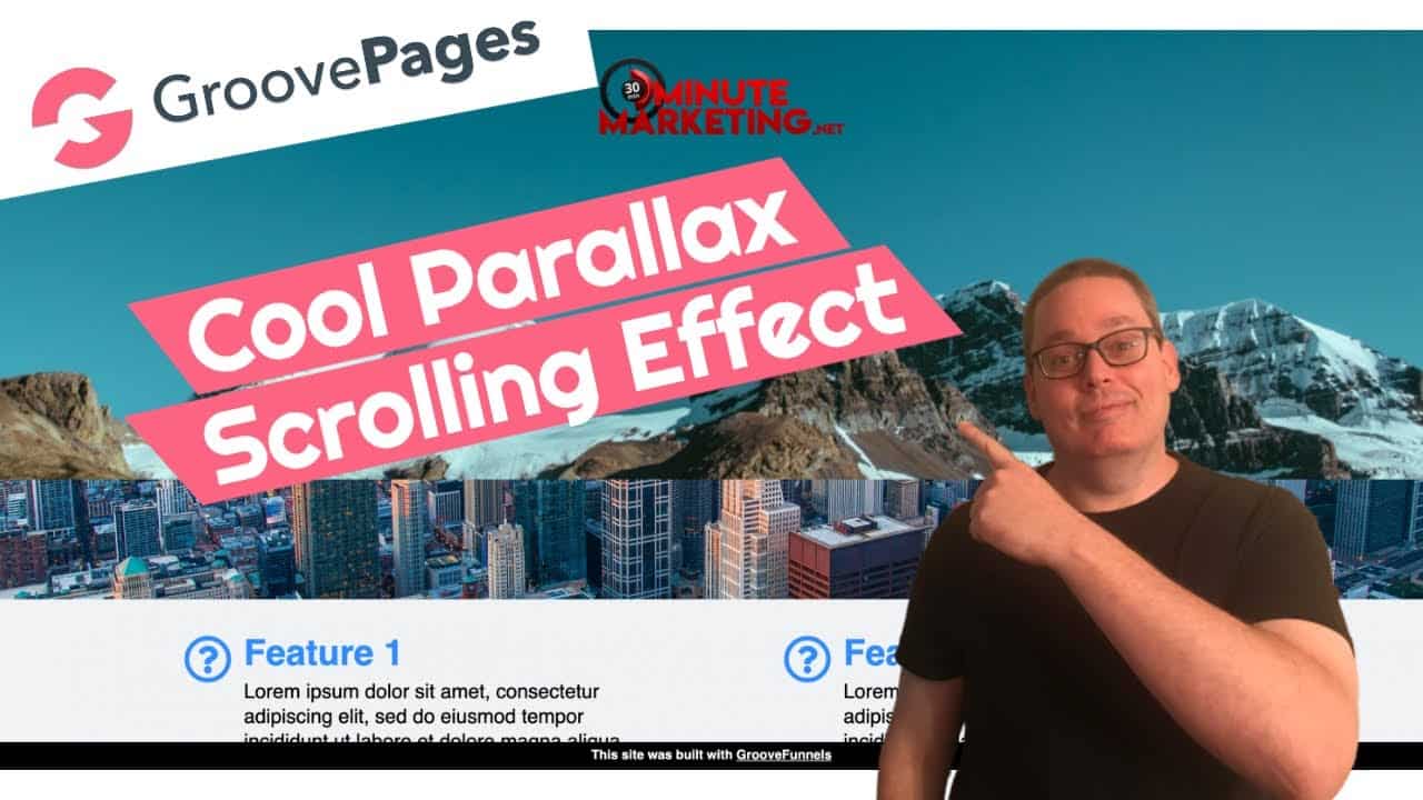 GroovePages Tutorial | How To Create A Cool Parallax Scrolling Effect For Your Website