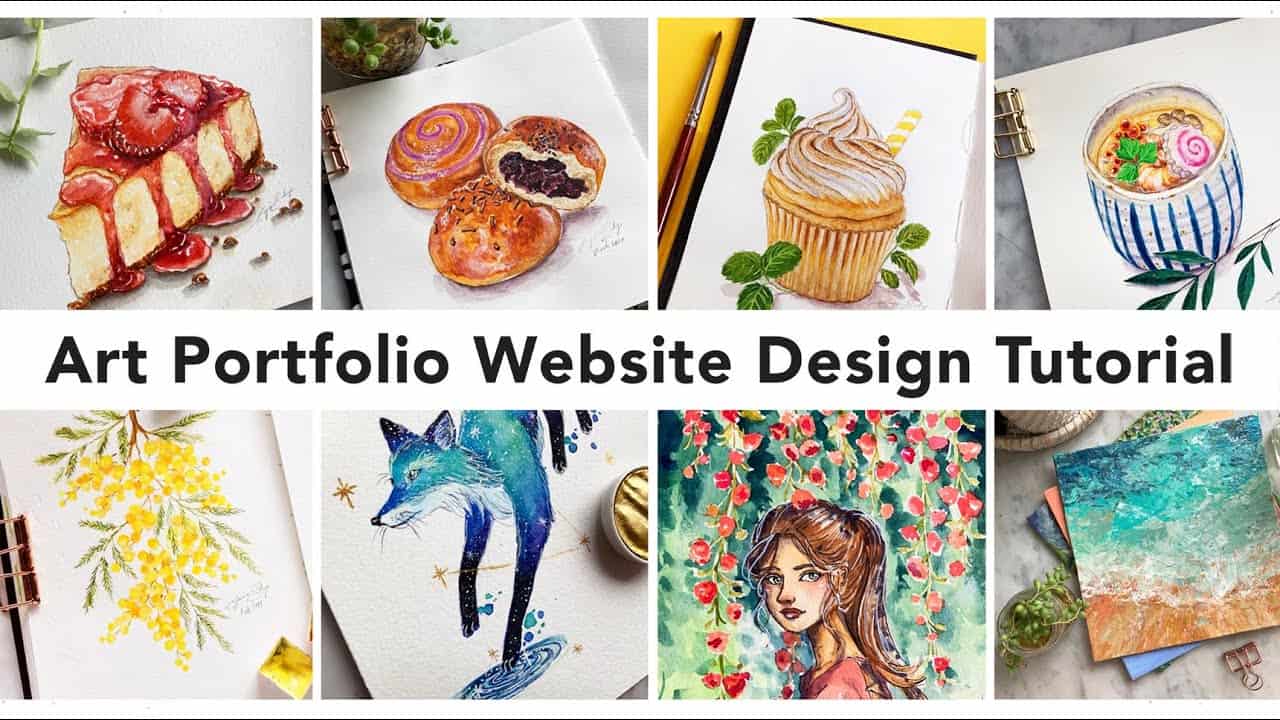 How I Created My Art Portfolio Website - Art Portfolio Tutorial