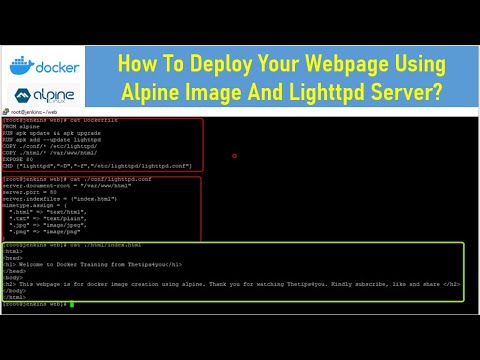 How To Deploy Your Webpage Using Alpine Image And Lighttpd Server?