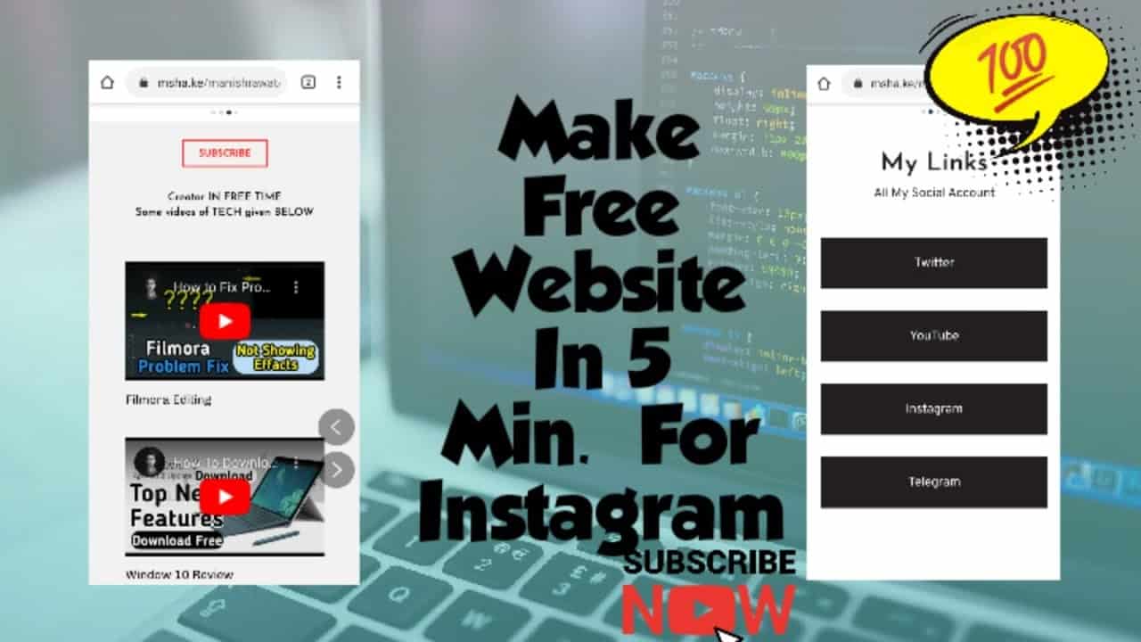 How to make free website Full Tutorial In Hindi  | Make Your own free website for social media