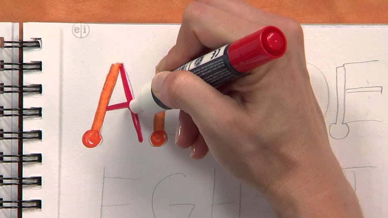 Simple Calligraphy Tutorial for Kids