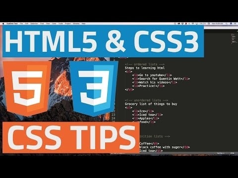 [Javascript Tutorials] HTML5 and CSS3 beginner tutorial 14 - CSS tips