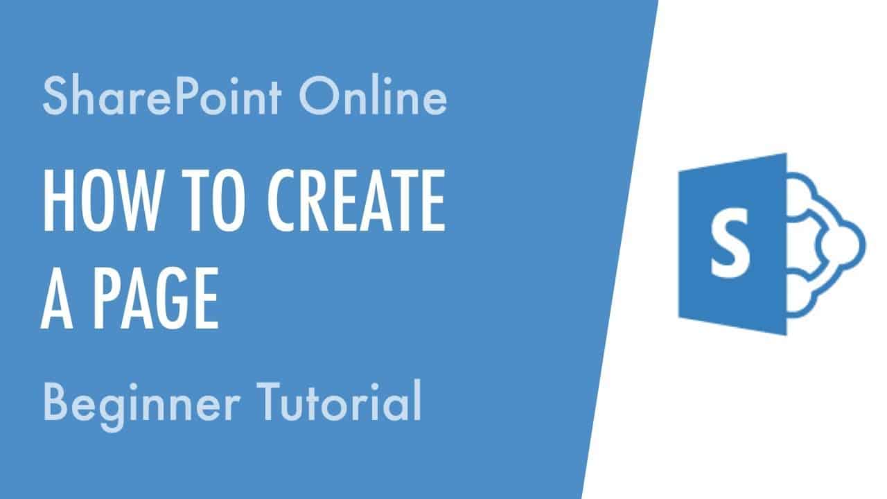 How to Create a Page in SharePoint Online - Beginner Tutorial