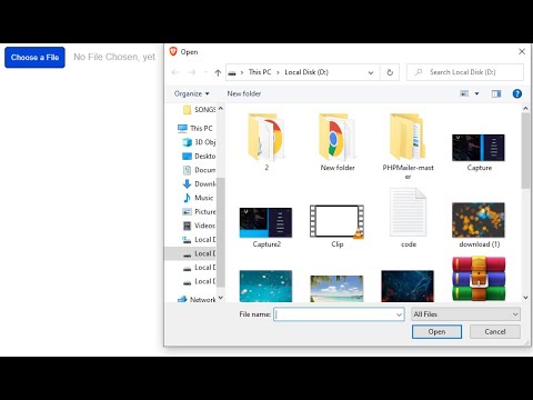 javascript upload file button