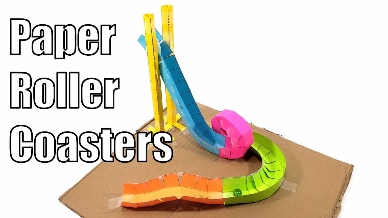 Paper Roller Coasters - Fun STEM Activity!