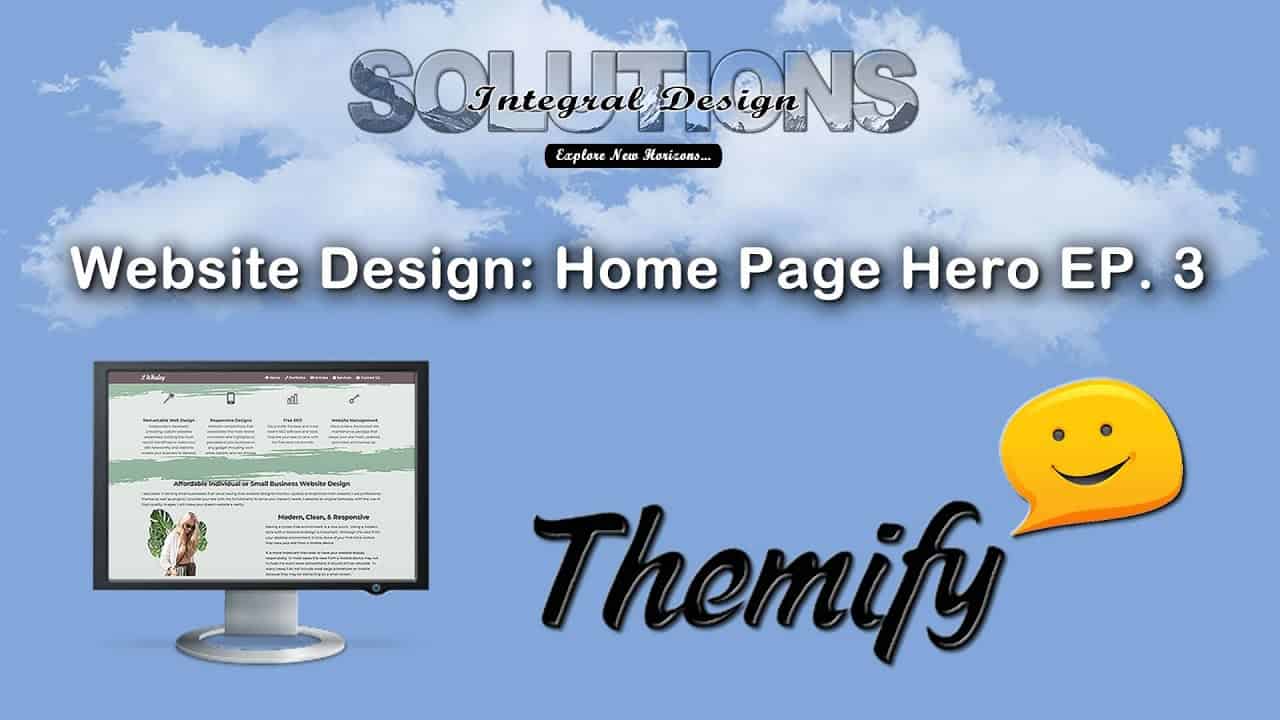 Website Design: Home Page Hero Ep 3