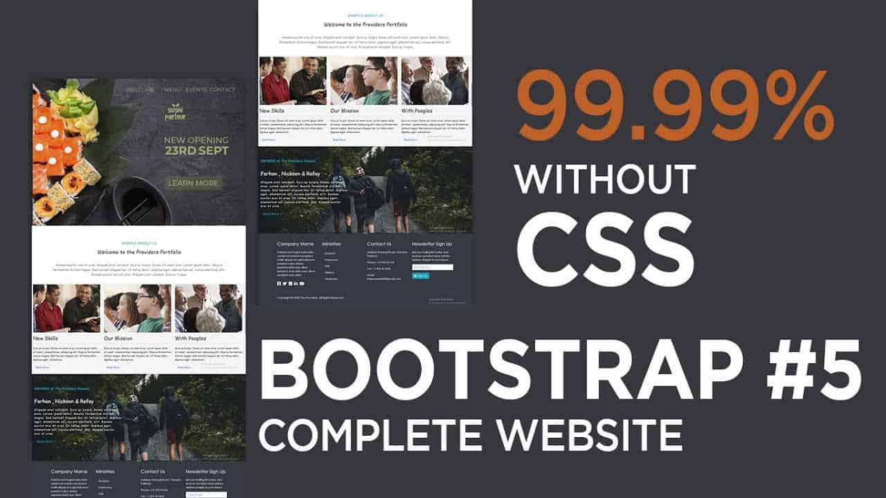 How to Create a website in bootstrap 5 in 2020 | Bootstrap 5 portfolio website | Bootstrap 5 website