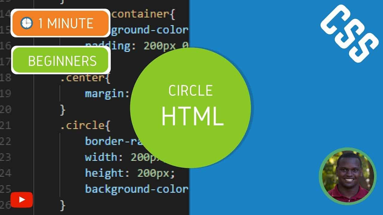 How to Make a Circle in HTML and CSS - CSS Tutorial