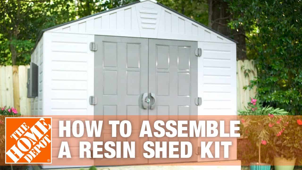 How to Build a Shed for Outdoor Storage Using a Resin Shed Kit | The Home Depot
