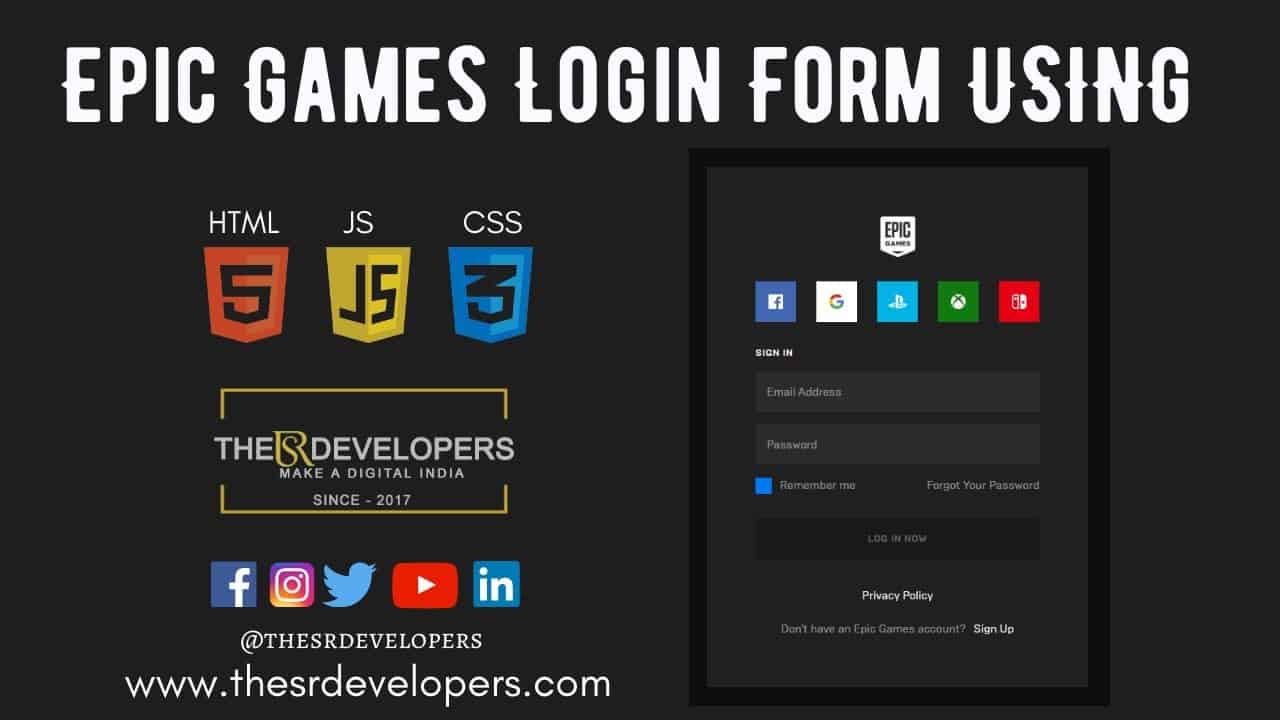 Epic games login