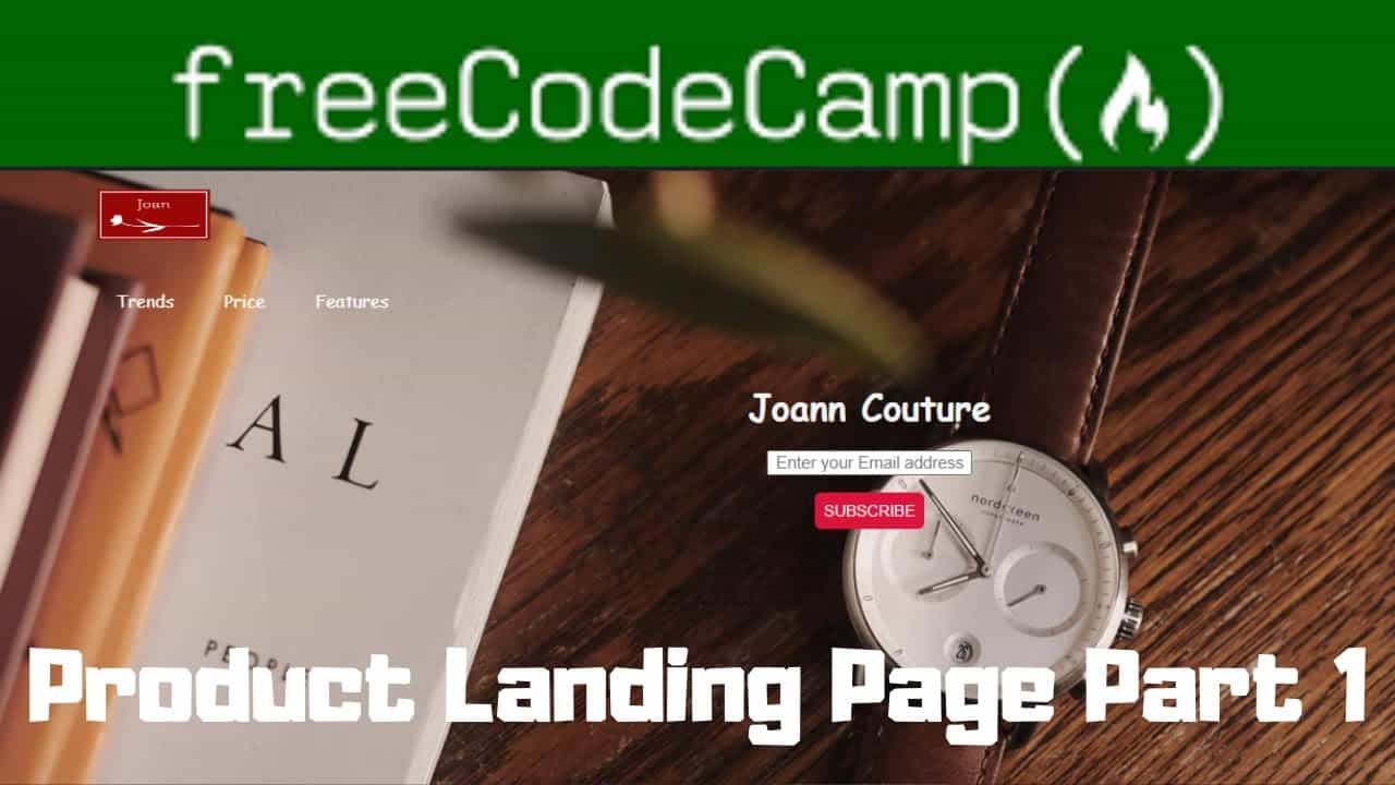 Build a product landing page part 1 | Responsive Web design projects solution| freeCodeCamp