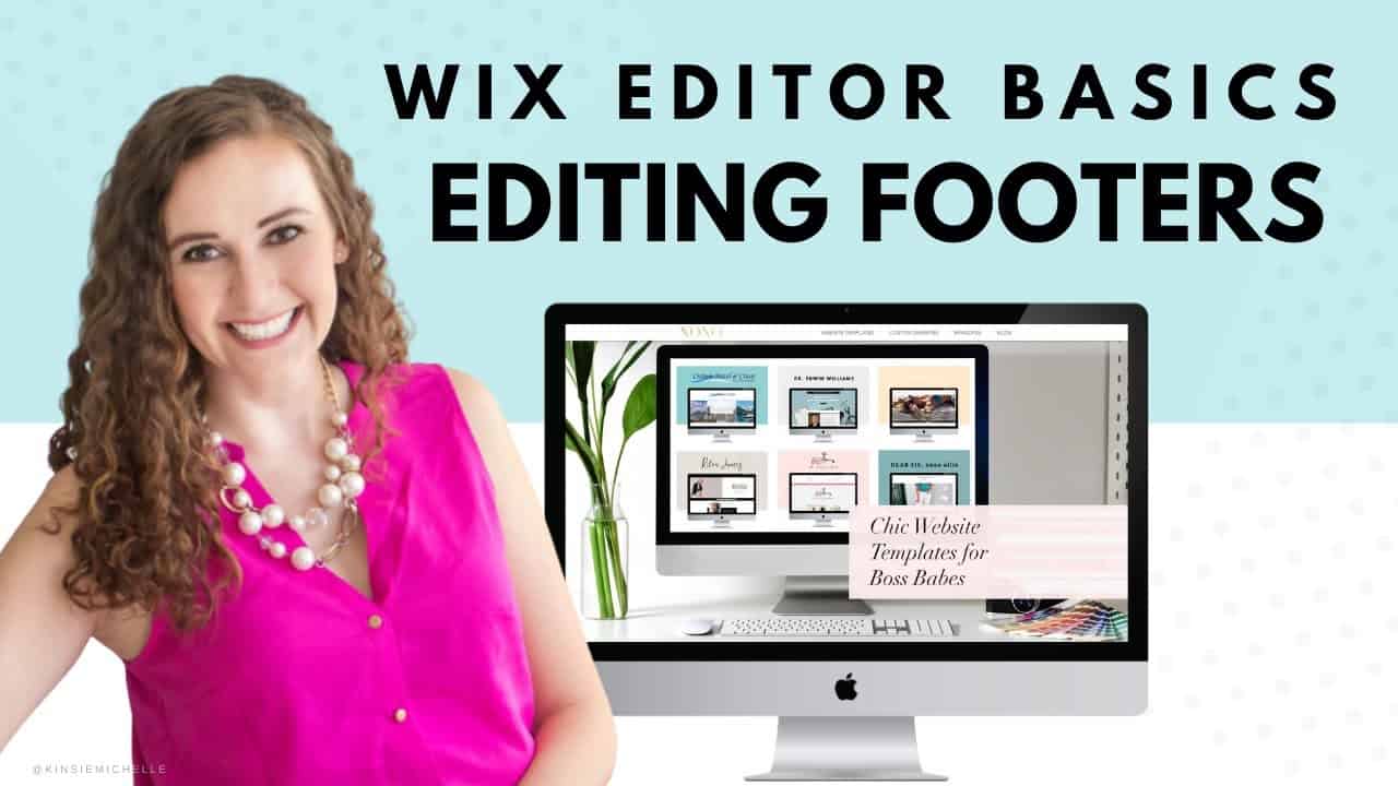 Editing Your Footer | WIX Website Editor | Editing a WIX Template | Design Your Own Website