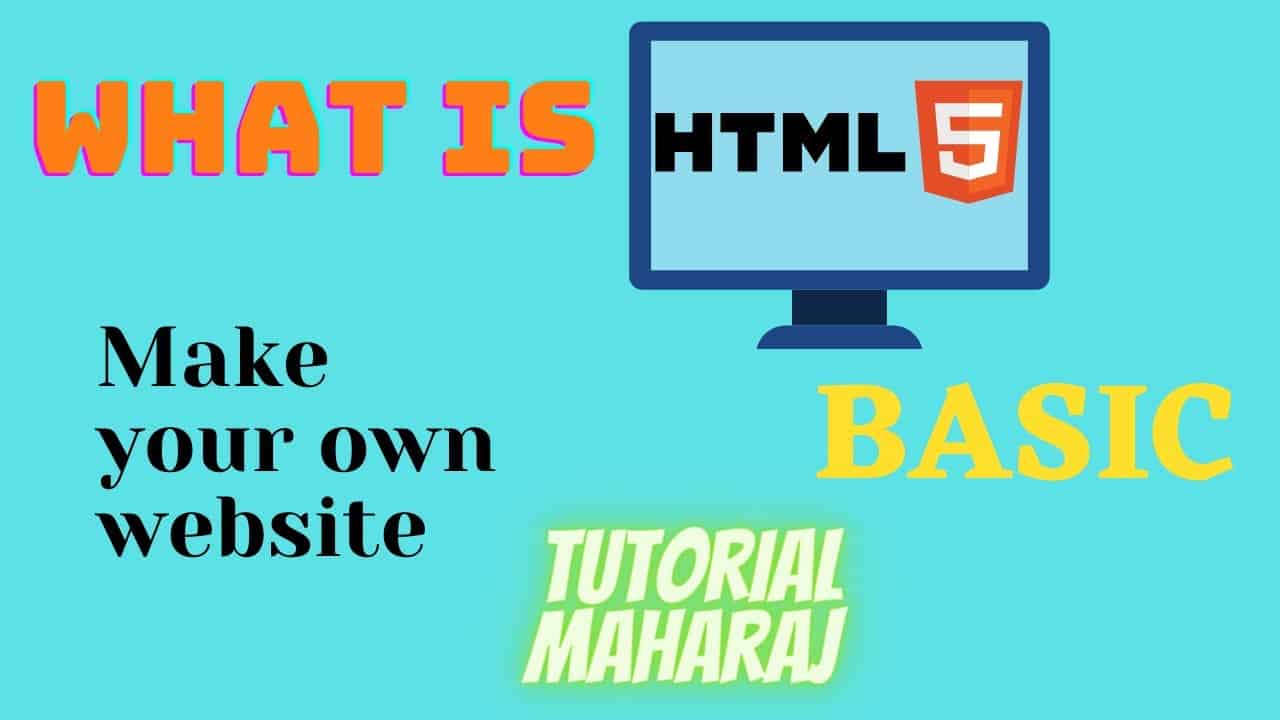 Learn to make your own website using HTML step by step || basic of HTML .