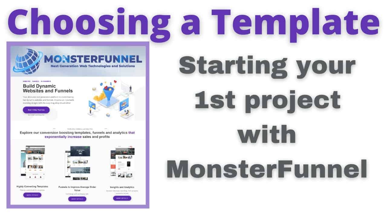 MonsterFunnel Tutorial 2 - Selecting the Niche for your Website