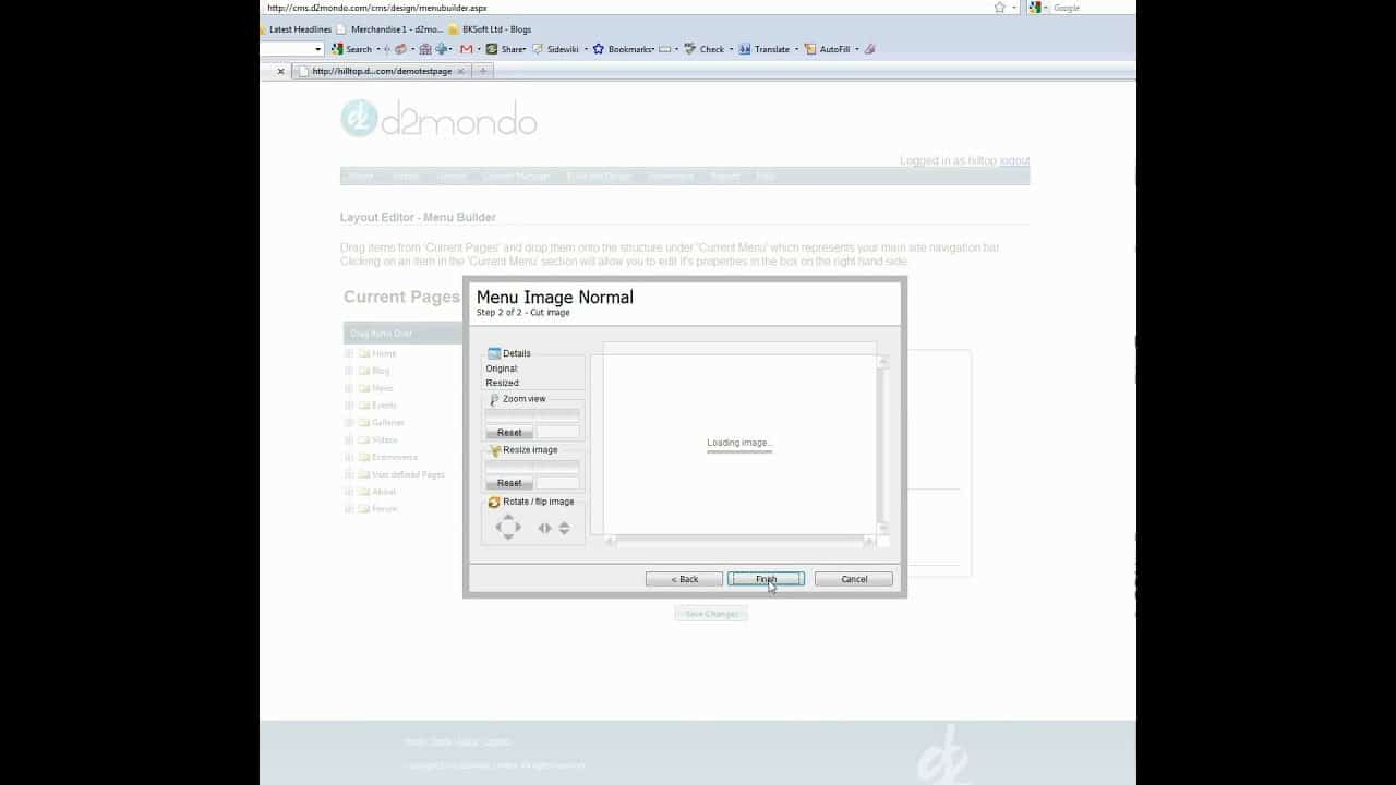 d2mondo design your own free website in 8 minutes