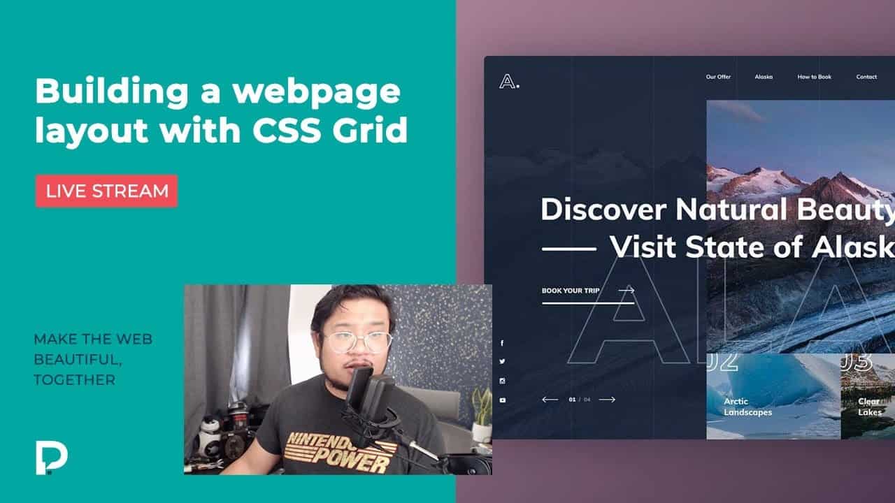 Building a webpage layout with CSS Grid