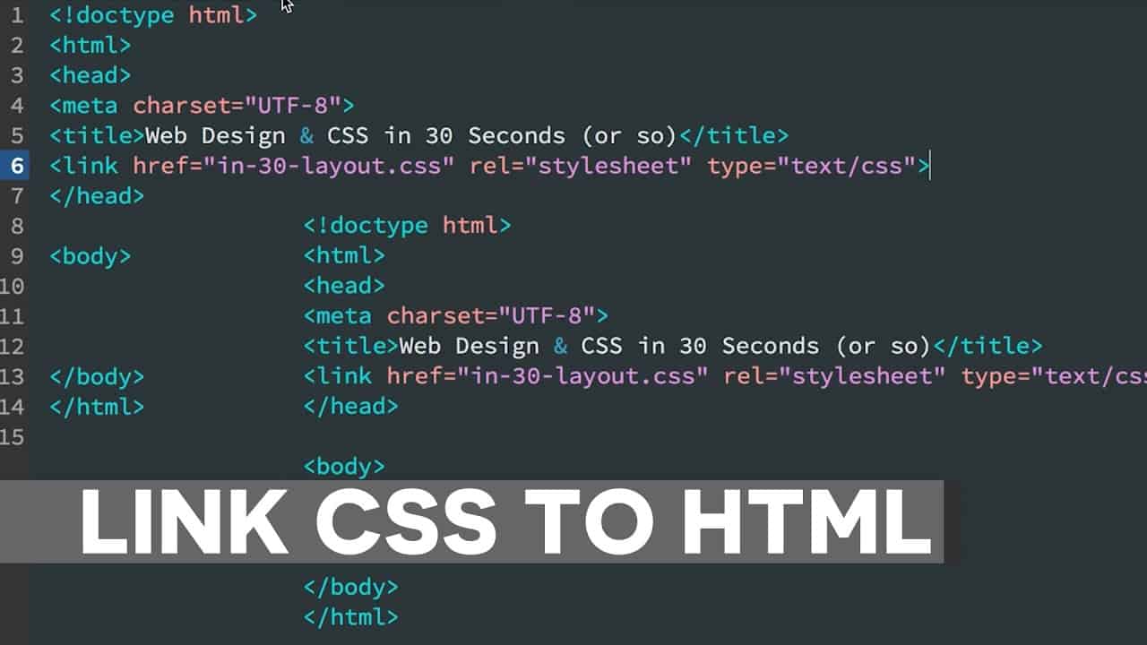 How to Link CSS to HTML Document