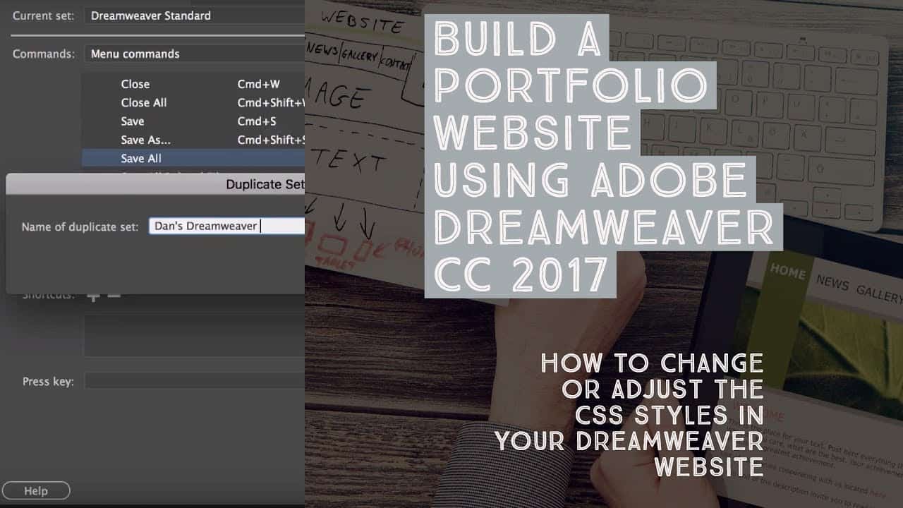 How to change or adjust the CSS styles in your Dreamweaver website - Dreamweaver Templates [9/38]